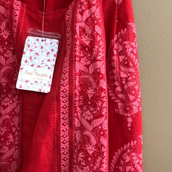 NEW • Free People • Feel The Sun Jumpsuit Red 0 - Picture 5 of 5